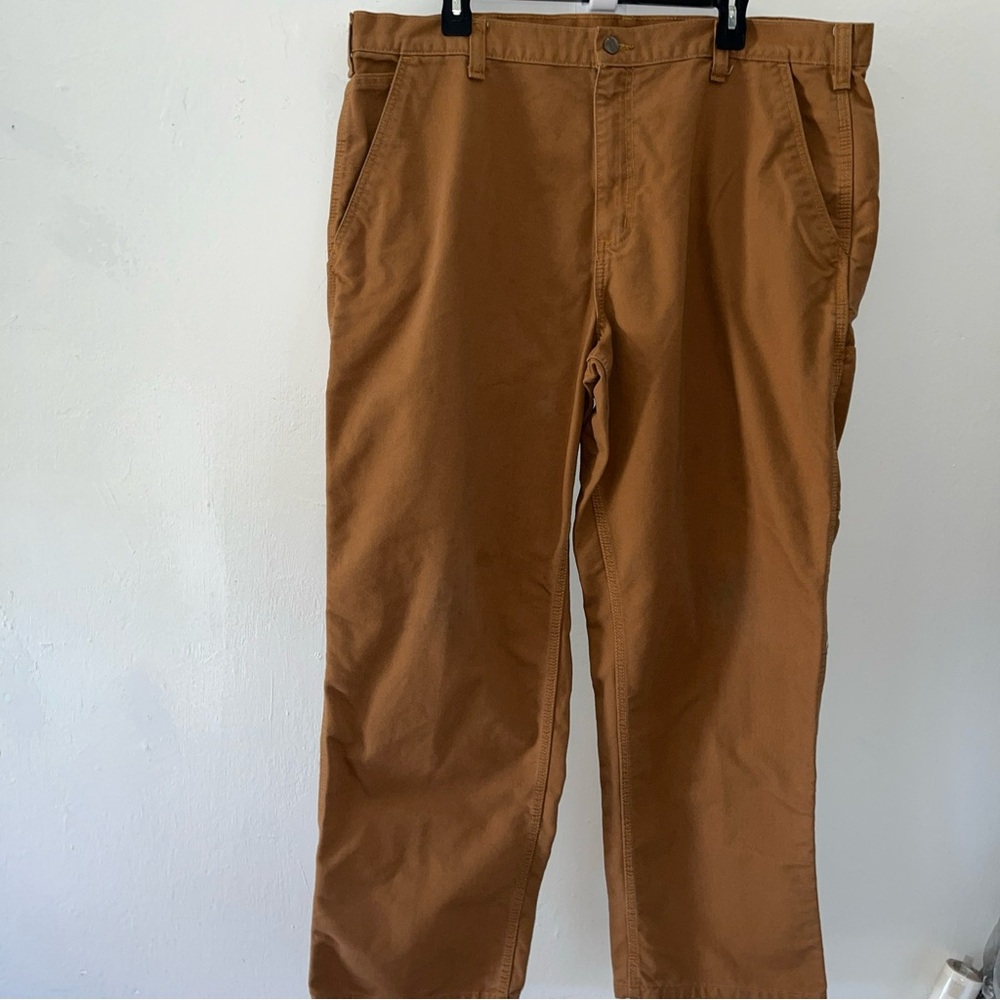 Carhartt Brown Mens size 40 x 30 Work pants Dungaree (38351)